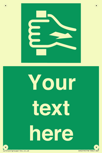 Custom Pull Bar Sign